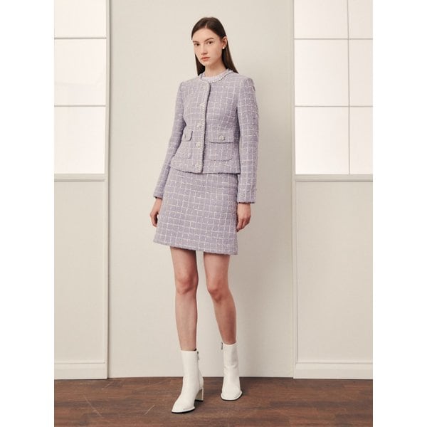 [파주점] 체크 트위드 A라인 미니 스커트 JPCA0SK261