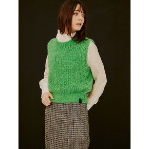 Candy Wool Knit Vest_Green