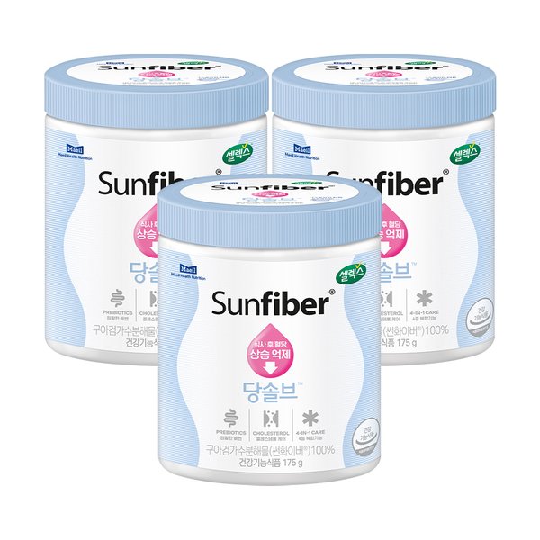 [SSG 특가]썬화이버 혈당케어 당솔브 175g 3캔