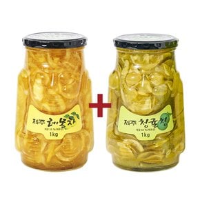 제주 레몬차 1kg+청귤청 1kg