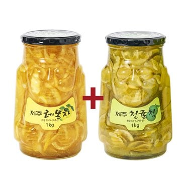 지투지샵 제주 레몬차 1kg+청귤청 1kg