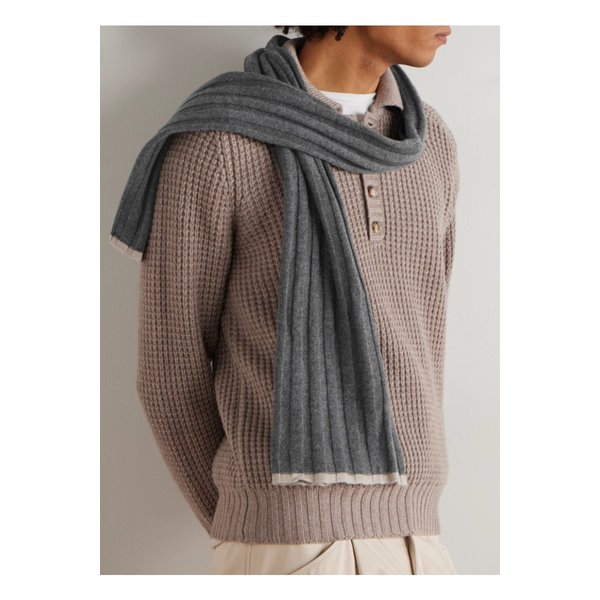 브루넬로쿠치넬리 리브 캐시미어 스카프 46376663162948164