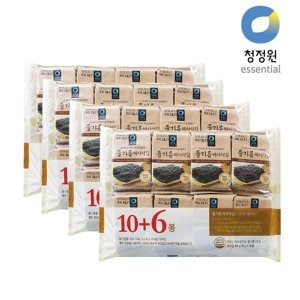 청정원 들기름 바사삭김 64봉 (4g x 16봉 x 4입)