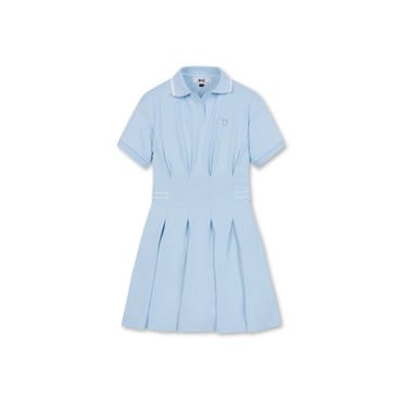 왁 Women WAACKY Jersey SS Polo Dress_WWTCM24223LBX