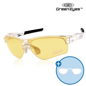  [그린아이즈] CL-POL-YL 옐로우 편광렌즈 골프 스포츠 기능성 고글형 김서림방지 코딩 선글라스