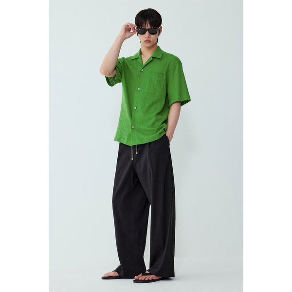 [MEN] 플리츠 져지 파자마 셔츠 9155221192041