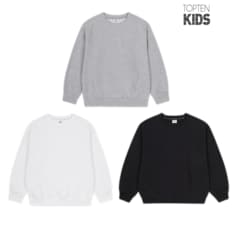 탑텐키즈 25년 SS 공용) 에센셜 소프트 테리 스웨트셔츠MKF5TR3901