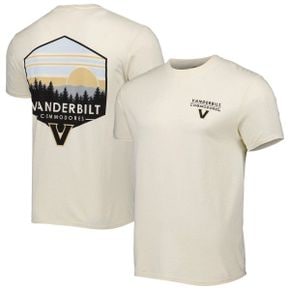 4805678 IMAGE ONE Mens Cream Vanderbilt Commodores Landscape Shield T-Shirt