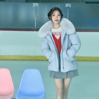 에고이스트 [시흥점] 여성 밑단 스트링 포인트 폭스퍼 카라 점퍼(EQ4NZ065)