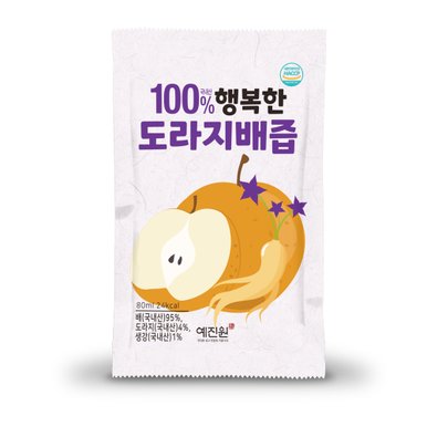 HACCP 국내산 도라지배즙 100포  / 나주배 금산도라지