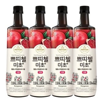 CJ제일제당 쁘띠첼 미초 석류 900ML x 4