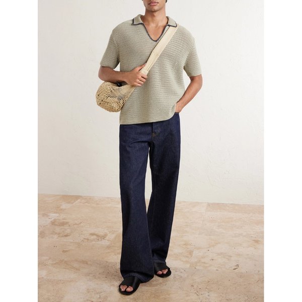 크로셰 코튼 폴로 셔츠 46376663163008272