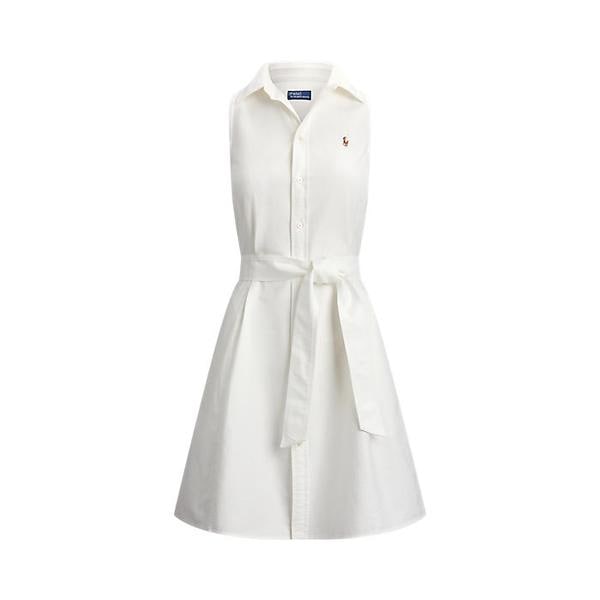 여성 코튼 옥스포드 슬리브리스 셔츠드레스(WMPODRSNFA21094100)