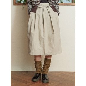 [스타필드코엑스][꼬모니노즈] 여성 BALLOON PLEATS SKIRT [BEIGE]