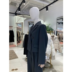[나이스클랍] 소매레터링 더블버튼 크롭자켓(A241MWJ208)
