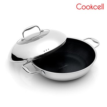  [Cookcell] 쿡셀 블랙큐브 파티웍 싱글 28cm