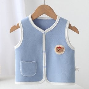 어린이 키즈 마카롱 조끼 실내 데일리 어린이집 아기 조끼