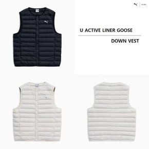 경량패딩조끼 구스다운 남녀공용 941148 - 01 03 U ACTIVE LINER GOOSE DOWN VEST