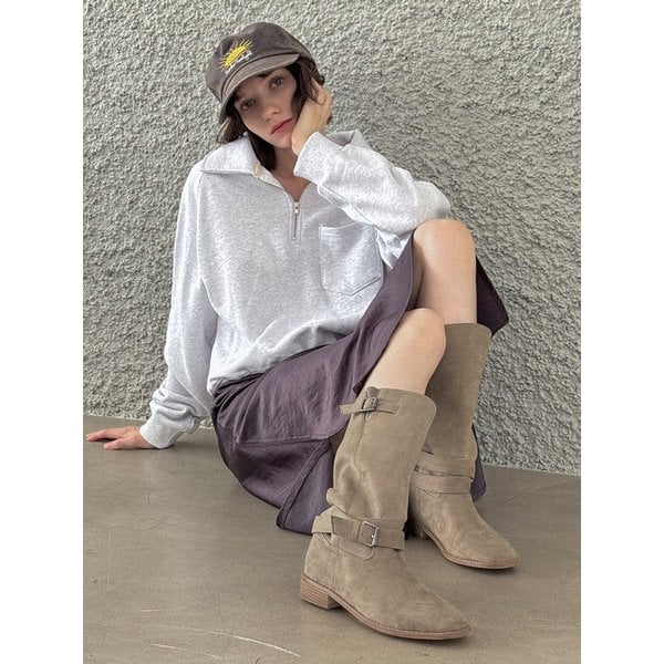 Loel 버클 스트랩 웨스턴 2TYPE 부츠(미들,롱)(3cm)_AOL116(M) / AOL118(L)  l 4colors