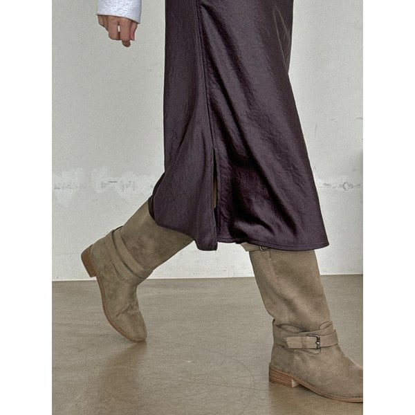 Loel 버클 스트랩 웨스턴 2TYPE 부츠(미들,롱)(3cm)_AOL116(M) / AOL118(L)  l 4colors