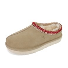 미국 어그 UGG 타스만 II 겨울 스웨이드 여성 뮬 슬리퍼 샌드다크체리 1174470-SDDR