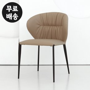 루오 가죽 인테리어 의자 카페 체어 식탁 CHAIR 바퀴없는 고급 수입(베이지)