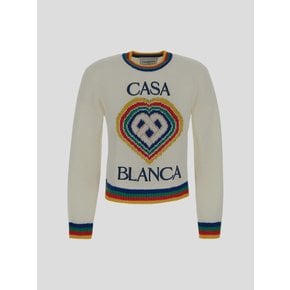 FW23 Casablanca White Knitwear Knitwear WF23KW56601 WF23KW56601