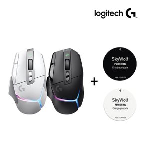 로지텍 G502 X PLUS 무선 게이밍 마우스 + 스카이울프 무선 충전기 갤럭시 아이폰