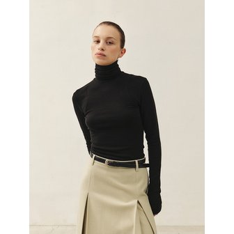 모한 RTW ARMHOLE STITCH SLIM TURTLE NECK TOP_4COLORS
