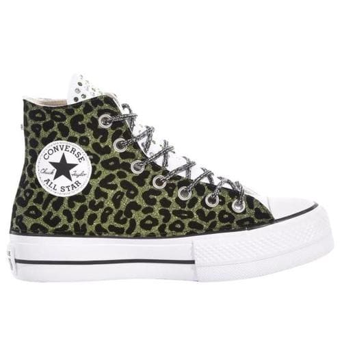 컨버스 스니커즈 3130 CONVERSE PLATFORM LEO GREEN Multicolor