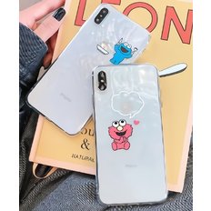 디작소 투명 베이비 쿠키몬 케이스 아이폰 8 se2 XS MAX XR 11 pro 갤럭시 노트10