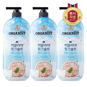 오가니스트 히말라야핑크솔트 바디워시 포레스트민트 900ml x 3개