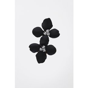 Fleur Twin Brooch - Black