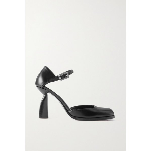 엔젤 루시아 크리스털 장식 가죽 펌프스 블랙 1647597307931875