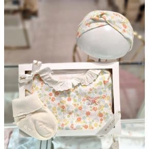 (출산백일선물)라메니바디수트X헤어밴드X양말세트 (07Q117983S1)