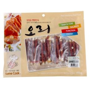 홈쿡(오리)다이어트 안심 껌말이 400g