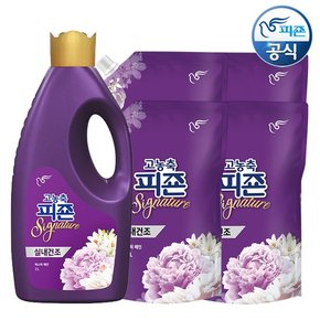 섬유유연제 시그니처 미스틱레인 2L 용기 x 1개+1.6L 리필 x 4개