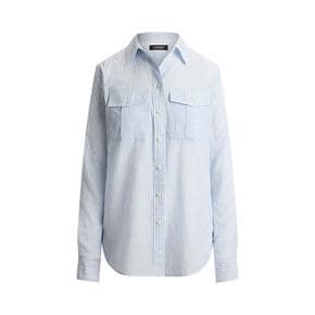 클래식핏 스트라이프 코튼 보일 셔츠(WMLRSHTS6820564400)