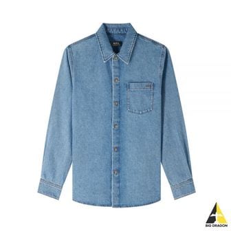 아페쎄 APC 아페쎄 24 Vittorio Brod Shirt (COGYH H02837 IAB) (Vittorio 데님 셔츠)