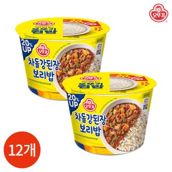  오뚜기 컵밥 차돌 강된장 보리밥 310g x 12개