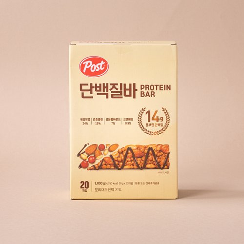 포스트 단백질바 50g X 20입