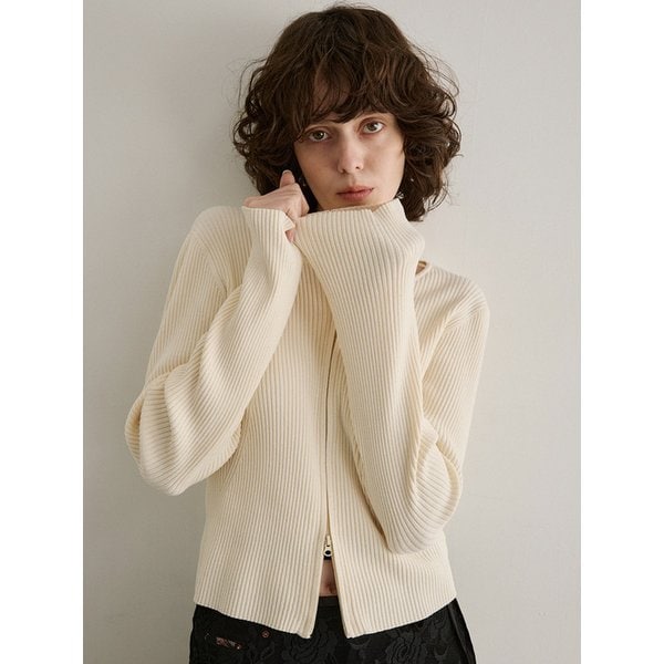 [단독]KN4286 투웨이 클로저 니트_Light beige