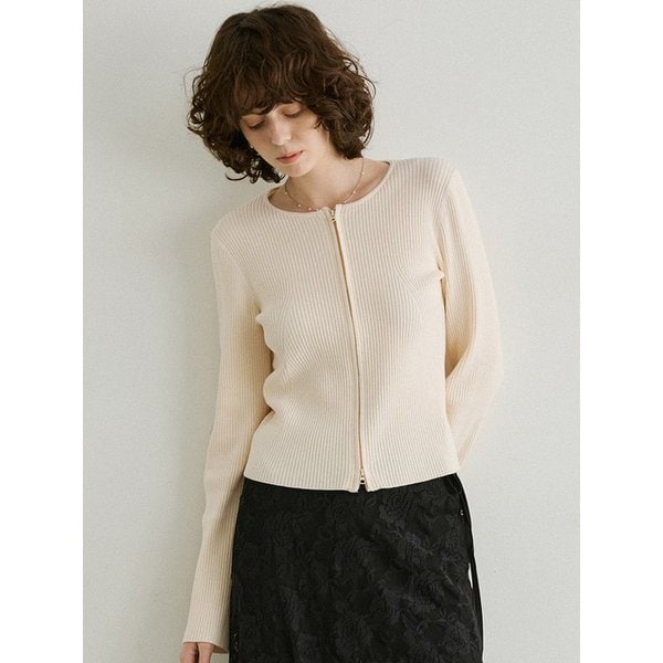 [단독]KN4286 투웨이 클로저 니트_Light beige