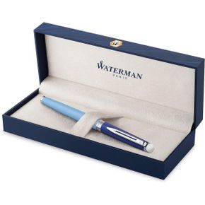 미국 워터맨 만년필 Waterman Hemisphere Fountain Pen Metal  Blue Lacquer with Palladium Coa