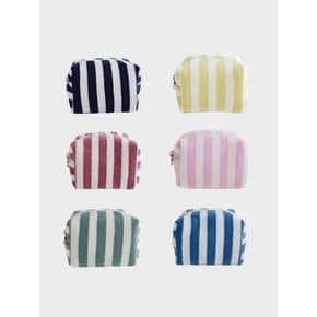 Stripe terry pouch (6colors)