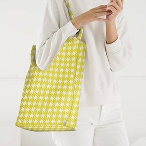 [바쿠백] 덕백 캔버스 토트백 Chartreuse Pixel Gingham