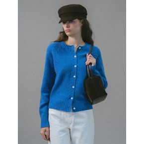 U Merino Wool Cable Cardigan_French Blue