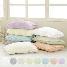 소프트 피그먼트워싱 밴딩 베개커버 (1+1) 40x60