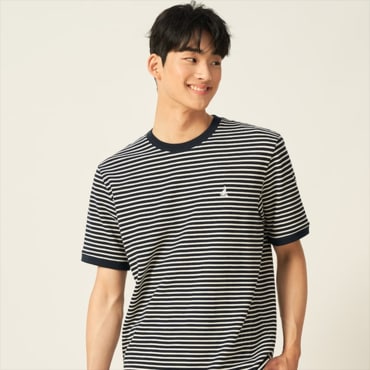 빈폴 25SS[BC5442C35] 강연 밀라노 스트라이프 라운드 티셔츠 - 2중택1
