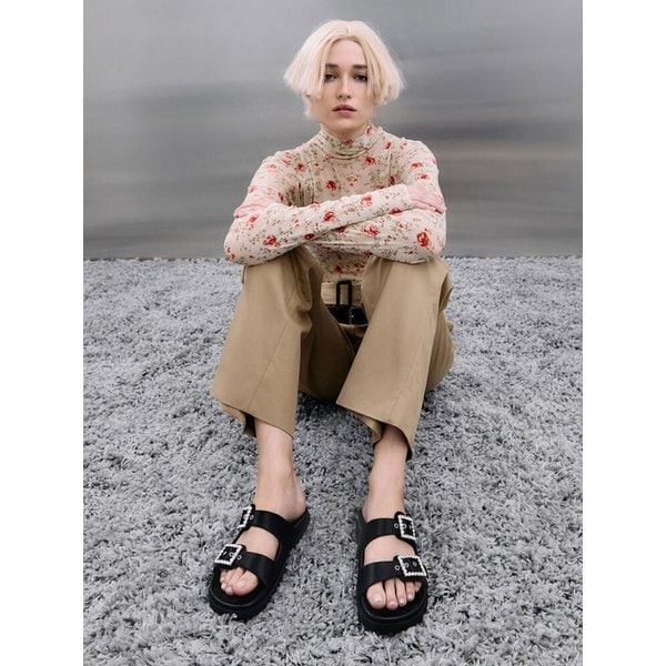 젬 버클 더블 스트랩 샌들 3colors CK1-71720088